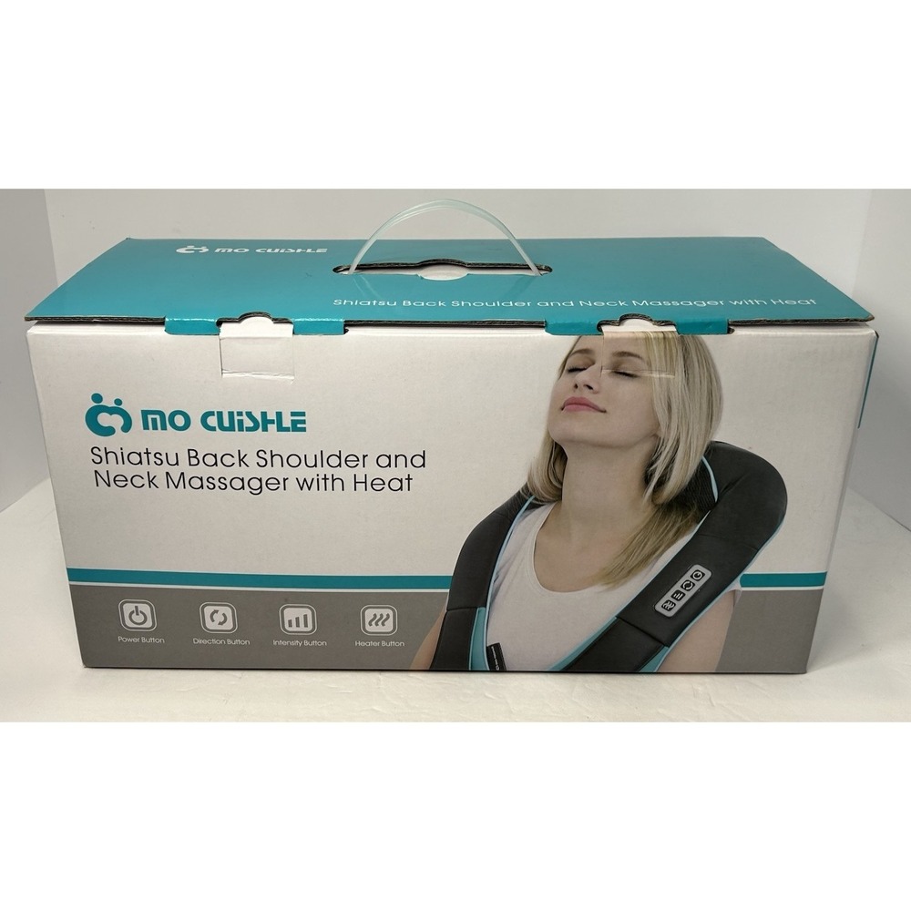 Mo Cuishle Shiatsu Neck and‎ Shoulder Massager with Heat Deep Kneading New